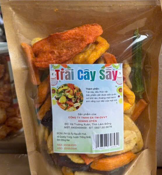 TRÁI CÂY SẤY TÚI NHỎ